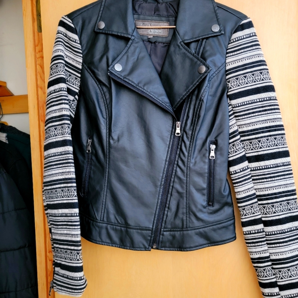 Faux Leather Moto Jacket